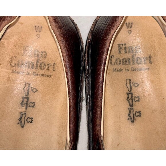 Finn‎ Comfort London Brown Leather Lace Up Shoes Men\'s Sz 9